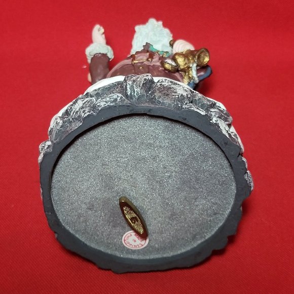 Vintage Max E Duncan Musical Santa Claus Figurine Signed - Picture 4 of 12